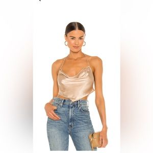 Michael Costello × REVOLVE Daniella Top in Nude!